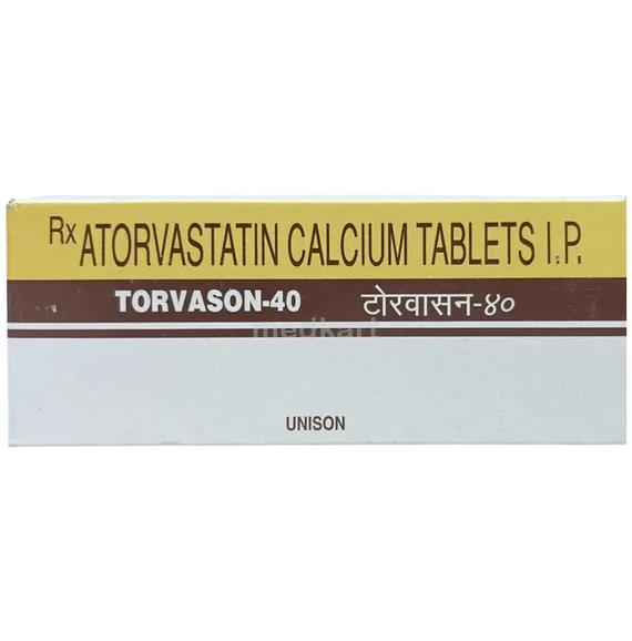 torvason 40mg tablet 10's
